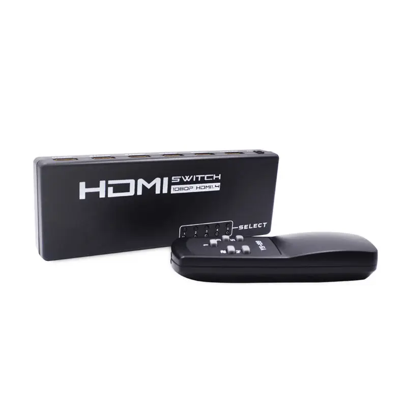 

5 Port Hdmi Selector Splitter Switch Switcher 1080P Video Audio Converter For Ps4 Xboxone Monitor Remote Control