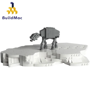 

Buildmoc Technic Tiny At-at Warfare Vehicle Base Building Blocks Technic Bricks Motorized Walking Model Kids Christmas Gifts