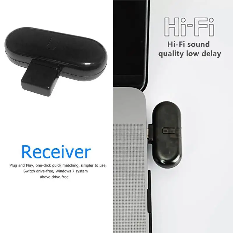 Usb type C Bluetooth аудио приемник беспроводная гарнитура адаптер Портативный Поддержка Bluetooth динамик режим для переключения компьютера