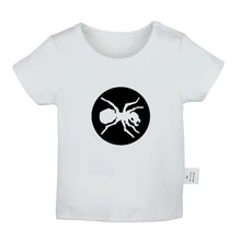 Вечерние футболки на Хэллоуин для новорожденных мальчиков и девочек с принтом из мультфильма «черный паук-рок»; футболки с короткими рукавами для малышей