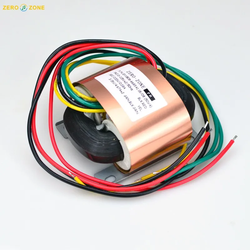 

ZEROZONE 50VA HIFI Copper R-core Transformer 0-220V 3.15V-0-3.15V for PRT-11A
