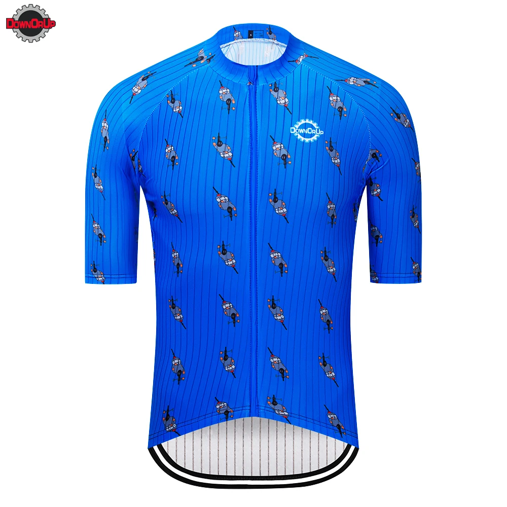 DOWNORUP синяя велосипедная майка ropa ciclismo, одежда для велоспорта, одежда для горного велосипеда - Цвет: cycling jersey