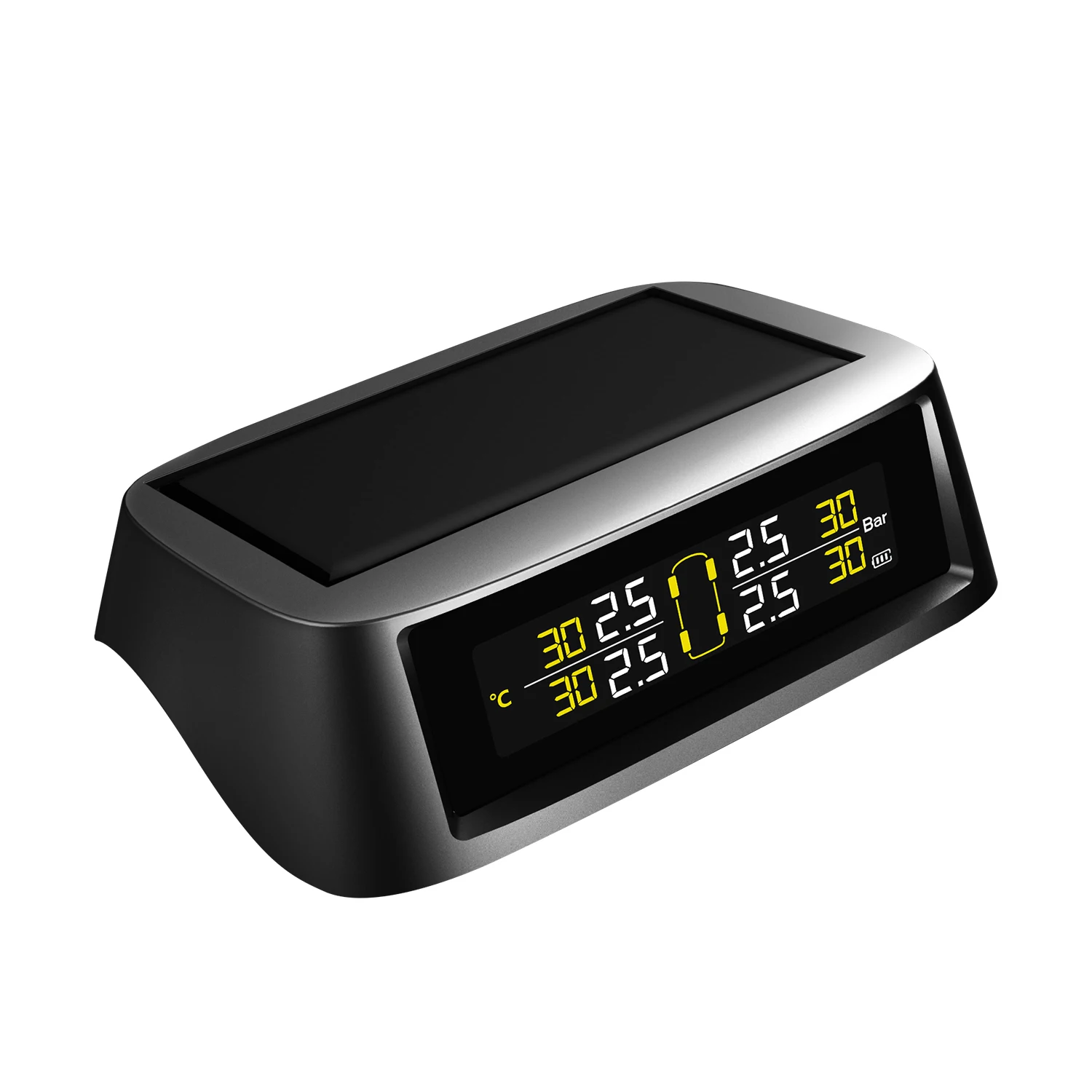 TPMS система контроля давления в шинах Солнечная Беспроводная и usb зарядка система обнаружения с 4 внешними датчиками