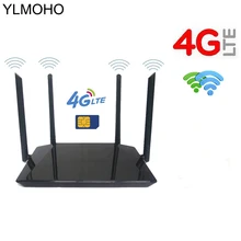 

YLMOHO 3G 4G Wifi Routers Lan-Port Cpe With Sim-Card Antennas 300mbps Unlock Portable FDD Wireless Modem Hotspot Mobile Repeater
