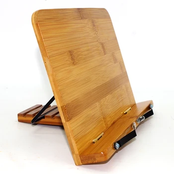 

Adjustable Book Holder Tray and Page Paper Clips-Cookbook Reading Desk Portable Sturdy Lightweight Bookstand-Textbooks Bookstand