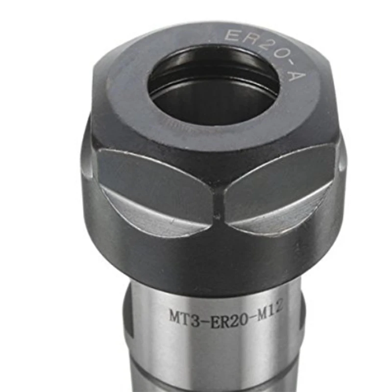 MT3 ER20 M12 Collet Chuck Handle Morse Milling Chuck Handle Morse Taper Milling Collet Chuck Holder CNC Tool