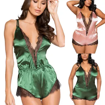 

Women Sleepwear Lingerie Bra Set Nightwear Nightdress Robes Plus
