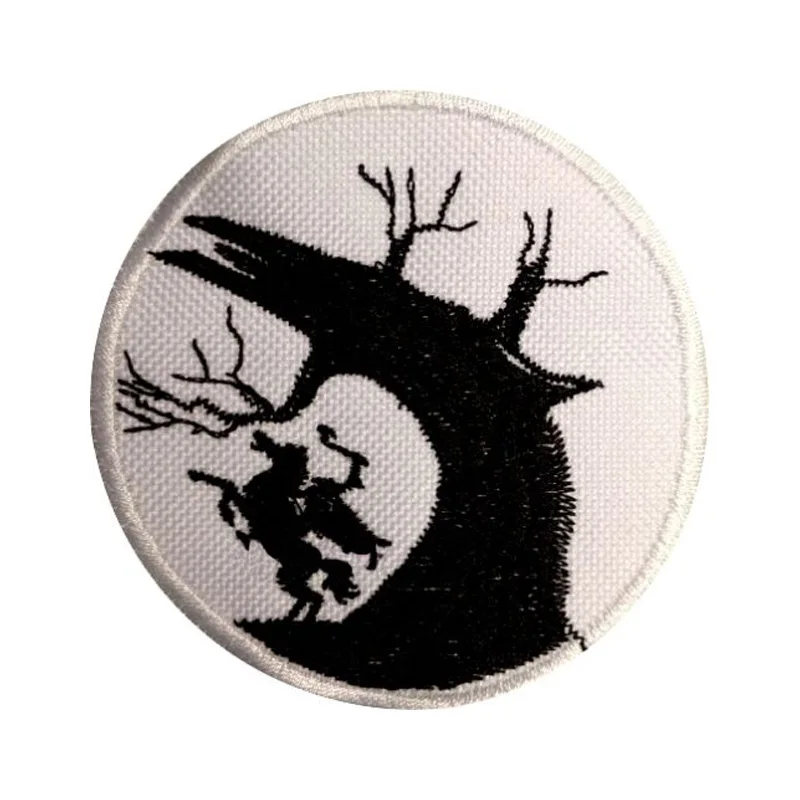 Sleepy Hollow Embroidered iron on and sew Patch Horror Tim Burton Movie Legend Heads will Roll | Дом и сад