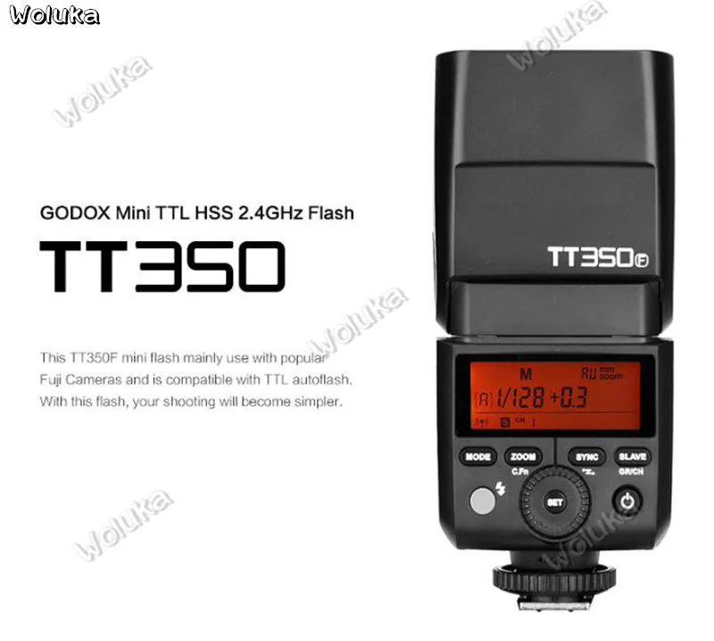 Godox Mini TT350 TT350S Speedlite flash ttl HSS 1/8000 s 2,4G Беспроводная камера фотография для S A7 A6000 A6500 CD50 T03Y
