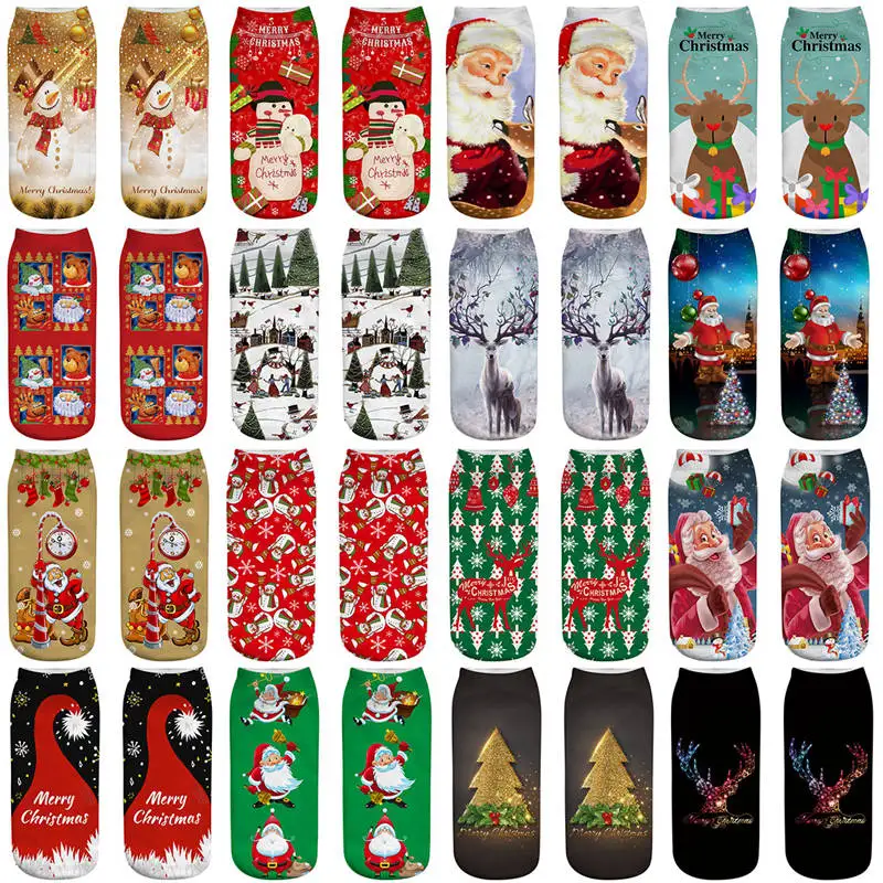 Cotton Christmas Socks Christmas Decoration For Home Ornament Xmas Gifts Navidad Natal Decor Socks New Year
