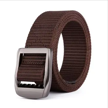 

Fashion Canvas Belt Women Casual Female Waist Belts Alloy Buckle Harajuku Solid Color Long Belts Jeans Wild Waistband Belt