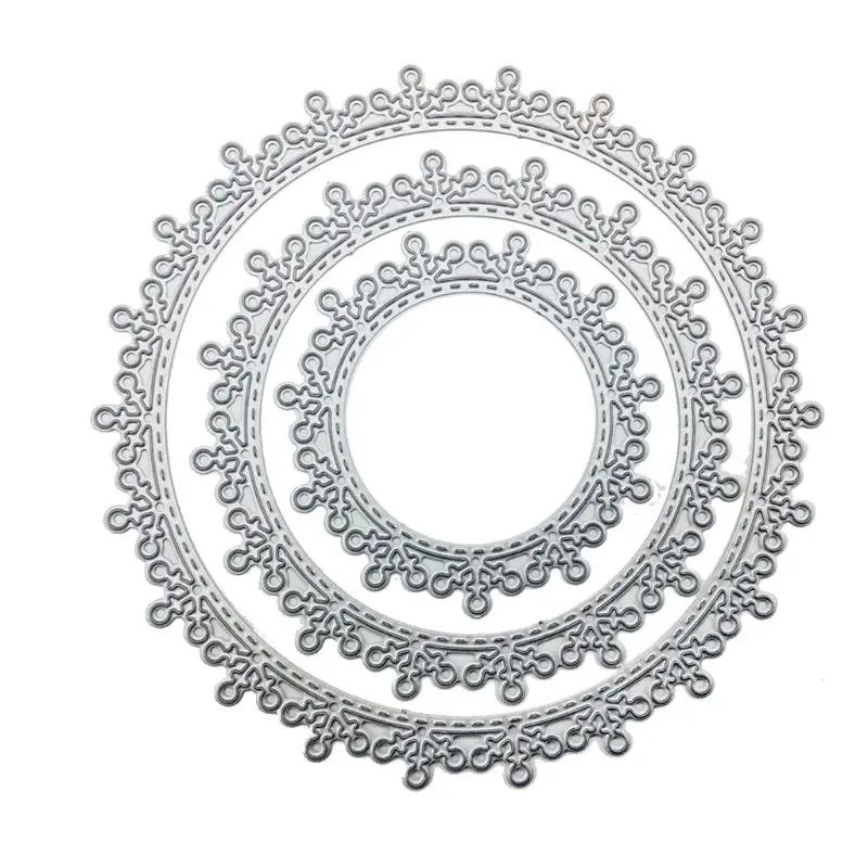 

Round Circle Metal Cutting Dies Stencil DIY Scrapbooking Album Stamp Paper Card Embossing Crafts Decor