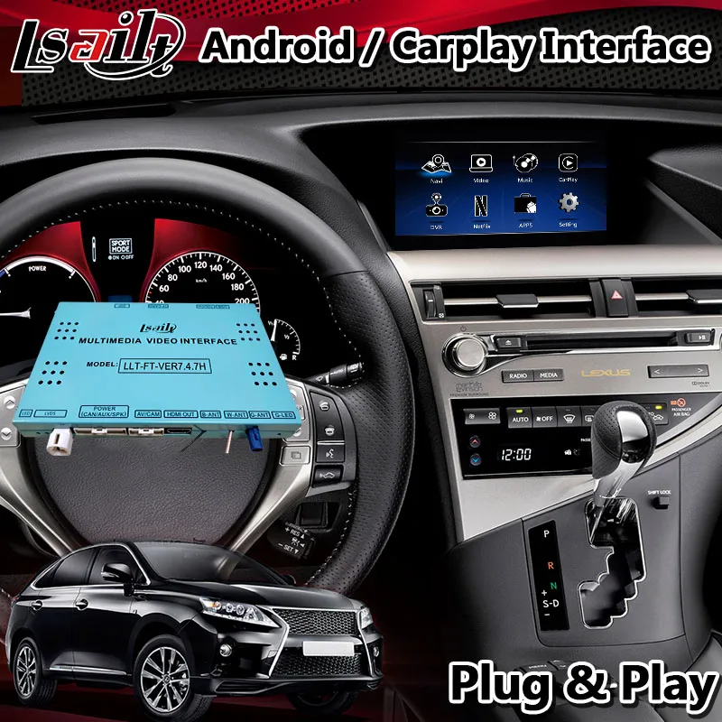 Мультимедийный видеоинтерфейс Lsailt для Android Carplay Lexus RX 450h 2013 2015 управление мышью