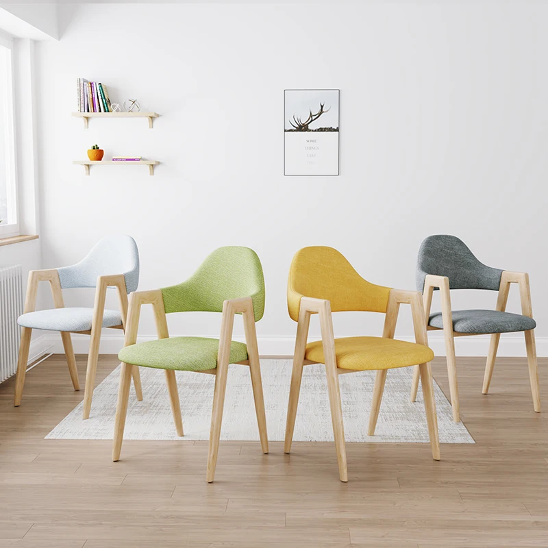 

Nordic Style Chair Chairs Dining Room Modern Minimalist Student Desk Chair Net Red Makeup Computer Stool Backrest Lounge Coffee