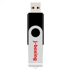 J-boxing черный 16 ГБ USB флеш-накопитель Флешка поворотный 16 ГБ, флешка Memory Stick Вращающаяся ручка накопители для хранения большого пальца