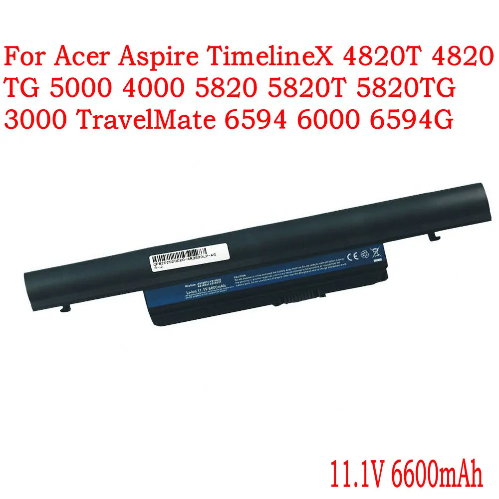 Аккумулятор для ноутбука Acer Aspire TimelineX 4820T 4820TG 5000 4000 5820 5820T 5820TG 3000 TravelMate 6594 6000 6594G |