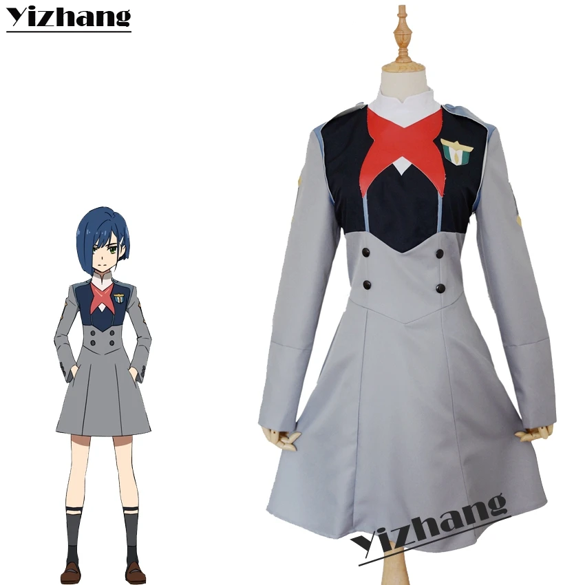 Костюм Yizhang для косплея аниме любимый в FRANXX ICHIGO MIKU KOKORO женская форма полный