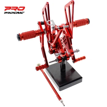 

CNC Motorcycle Foot Pegs Rest Rearset Rear Set Footrest For SUZUKI GSXR1000 K7 K8 2007-2008 Aluminum Motorcycle Rearset