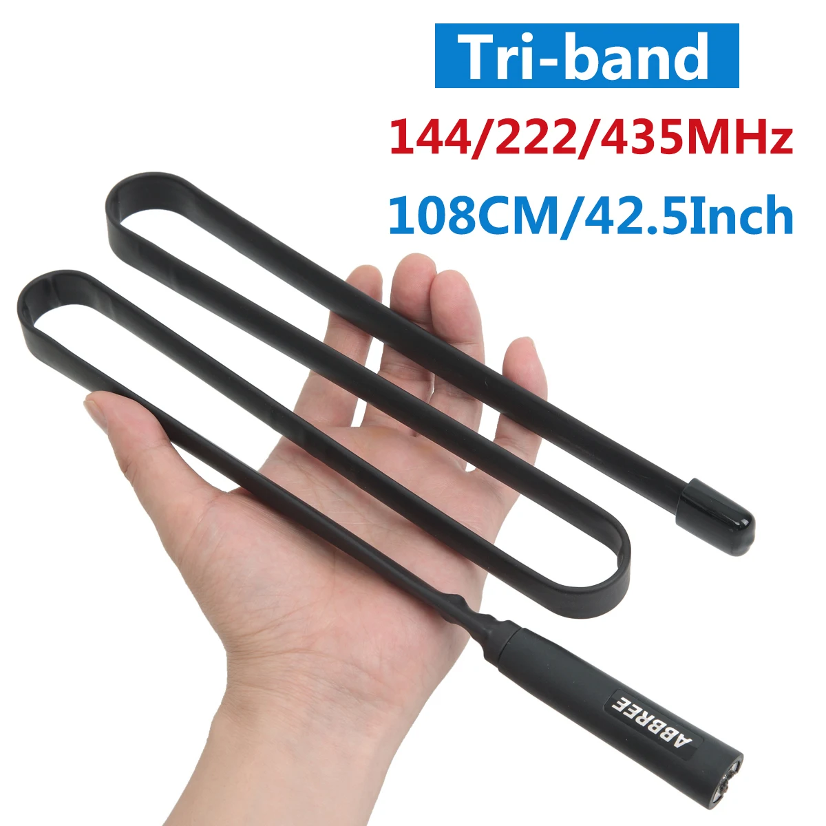 ABBREE Tri-band 144/222/435 МГц SMA-тактический антенна для Baofeng BF-R3, UV-82T, UV-5RX3, UV-82X3, BTECH UV-5X3 иди и болтай Walkie Talkie
