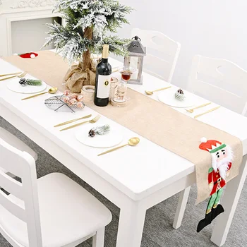 

Home Decor Christmas Table Flag Tablecloth Dining Room Party Desktop Ornament Party Dinner Non-slip Table Runner