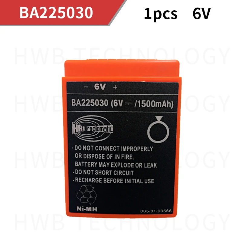 HBC BA225030 аккумуляторная батарея 225030 6 в 1500 мАч батарея дистанционного управления HBC батареи Ni-MH никель-металл гидридный насос грузовик