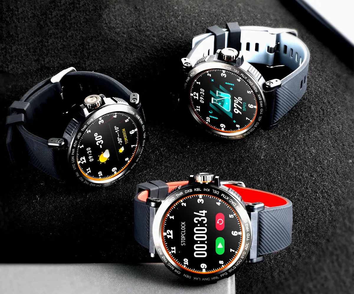 S18 полноэкранные сенсорные умные часы IP68 Водонепроницаемые мужские часы монитор сердечного ритма умные часы для IOS Android телефон спортивные часы