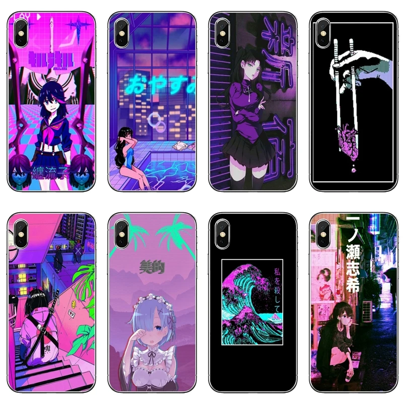 Чехол для телефона Xiaomi Mi 9 8 SE Pro A2 Lite 6X 5 4 A3 A1 Note Max Mix 2 3 Pocophone F1 Vaporwave Glitch Anime |