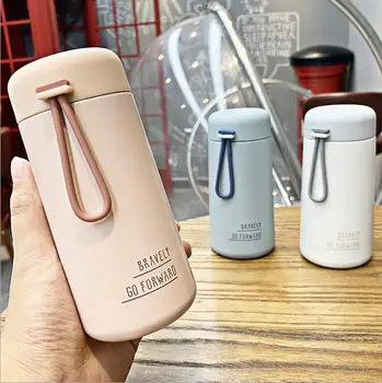 

ZOUNICH Thermos Cup INS Gradient Cartoon Ourdoor Sport 304 Stainless Steel Vacuum Flask Thermos Cup Mug Thermos Thermocup 270ml