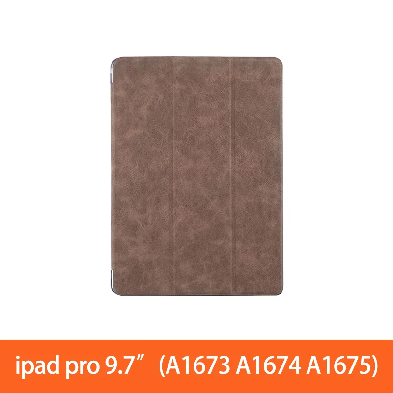 ipad pro 9.7 Brown Для ipad Air 2 кожаный чехол / ipad 9," ПК Защитный чехол для ipad Pro 10,5" 12," кожаный смарт-чехол - Цвет: ipad pro 9.7 Brown