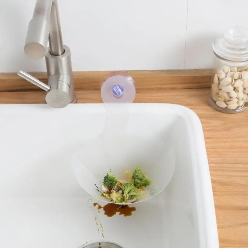 Воронка Раковина фильтр сливной мешок для туалета Самостоятельная Складная многоразовая пробка для кухонной мойки анти-Блокировка слива воды очистки
