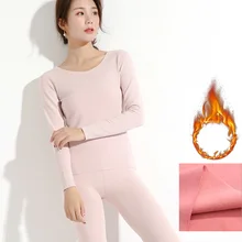 Новинка, осенне-зимний плотный комплект термобелья из бесследного флиса, женские дышащие эластичные теплые кальсоны, женские топы, штаны, ткань