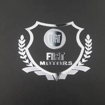 

2Pcs Excellent 3D metal car sticker Emblem Badge case For Fiat 500 Punto Bravo Stilo Panda Car Styling