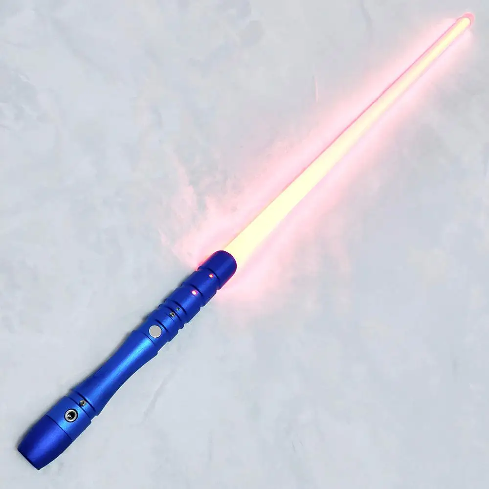1 6 цветов RGB YDD светильник меч 6 цветов металлический Handel маскарадный светильник saber Boy Gril Espadaes Звездная игрушка Jedi Smith Skywalker - Цвет: Blue handle RGB