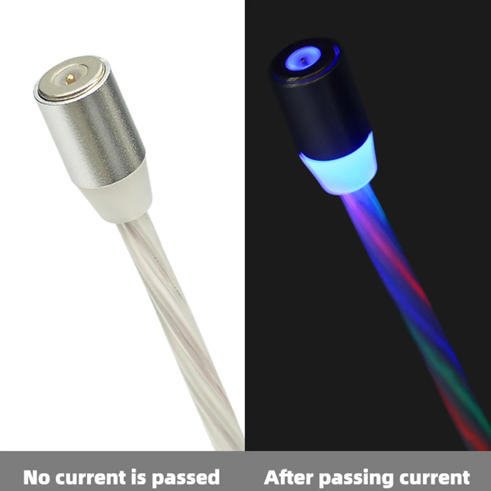 USB кабель, быстрая зарядка, 3 в 1, магнитный кабель, зарядное устройство для iphone, светодиодный, струящийся, Micro usb type C, для iphone, кабель для зарядки