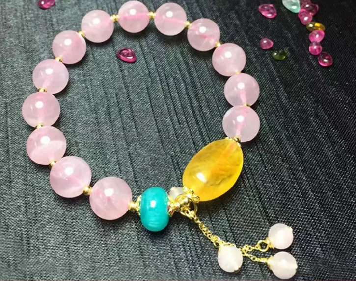 

Natural Beeswax Pink Crystal Bracelets Amazonston 925 Sterling Accessories Fashion Origional Design Crystal Bracelets Accessorie