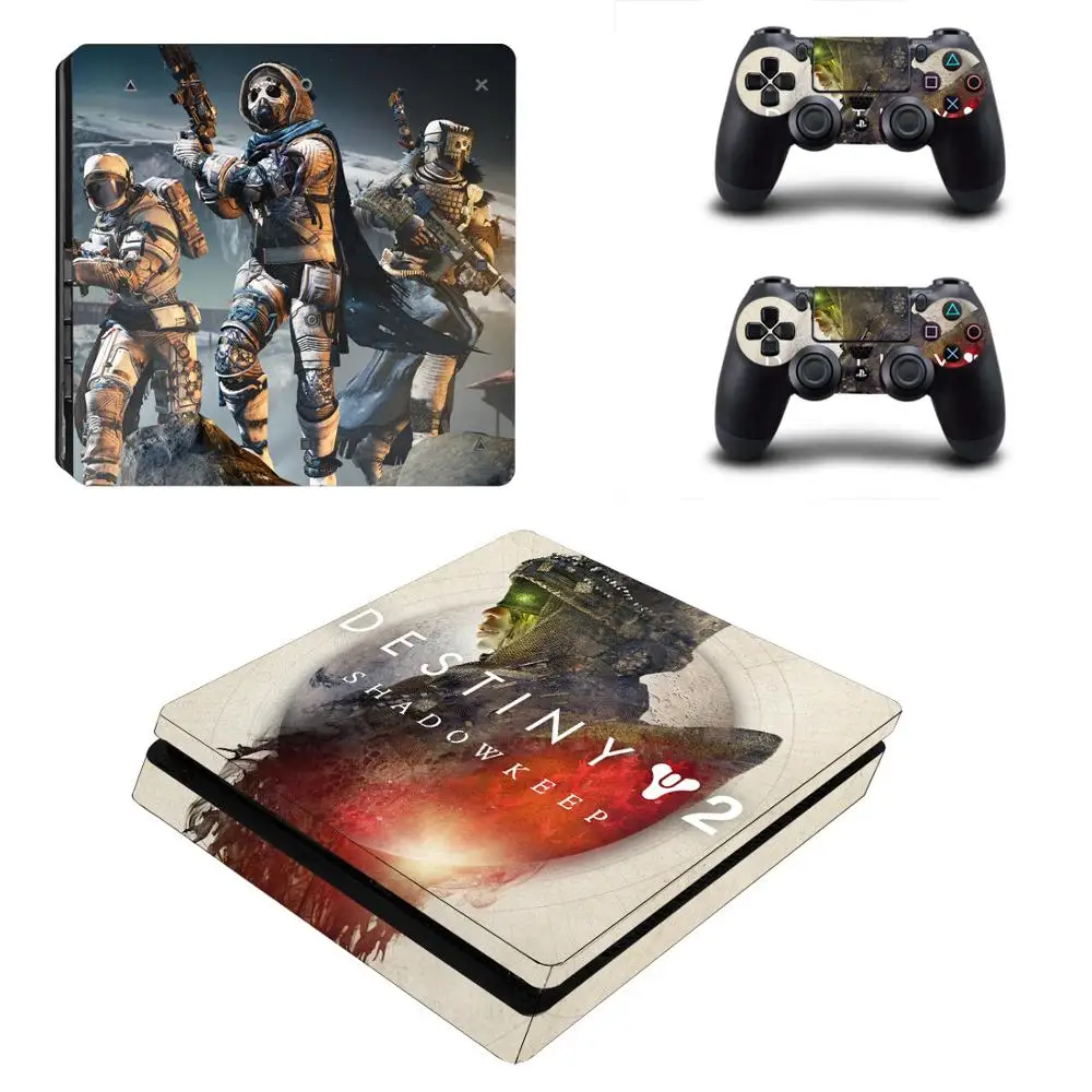 Виниловый тонкий стикер для PlayStation 4 консоли и контроллера PS4 Slim Skin | Электроника