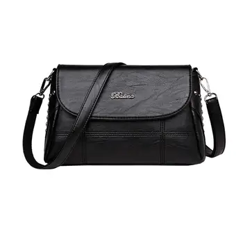 

Women's Bag Fashion Shoulder Solid Color Messenger Mummy Bag Wild Handbag Versatile Simple Popular Leather solid H1