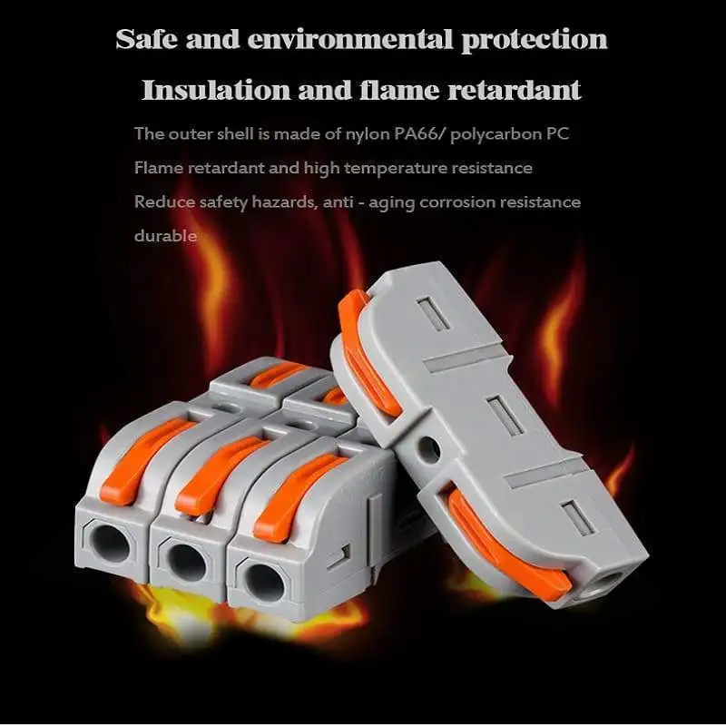 

4PCS Quick Wire Connector Terminal pin New Universal Docking Fast Wiring Conductors push-in Block Electrical Equipment