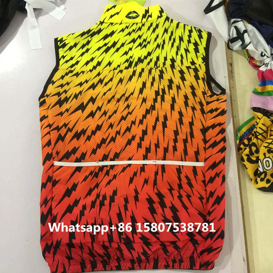 Raphaing team skinsuit and Wind proof Vest Заказная уличная ветровка для велоспорта