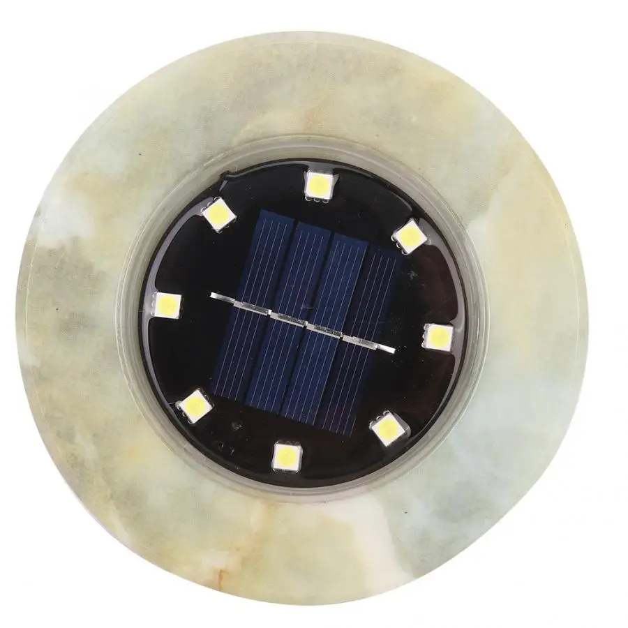 8 LED Outdoor Solar Power Under Ground Lamp Yard Lawn Buried Light Garden Decking Lamps Ground Waterproof Lamp LED Buried lamps