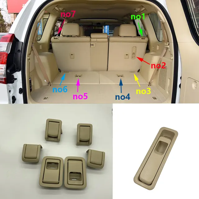 Enhancing Your Toyota Land Cruiser Prado LC150: Introducing the Car Interior Middle Rear Seat Fold Release Backrest Lock Handle Buckle