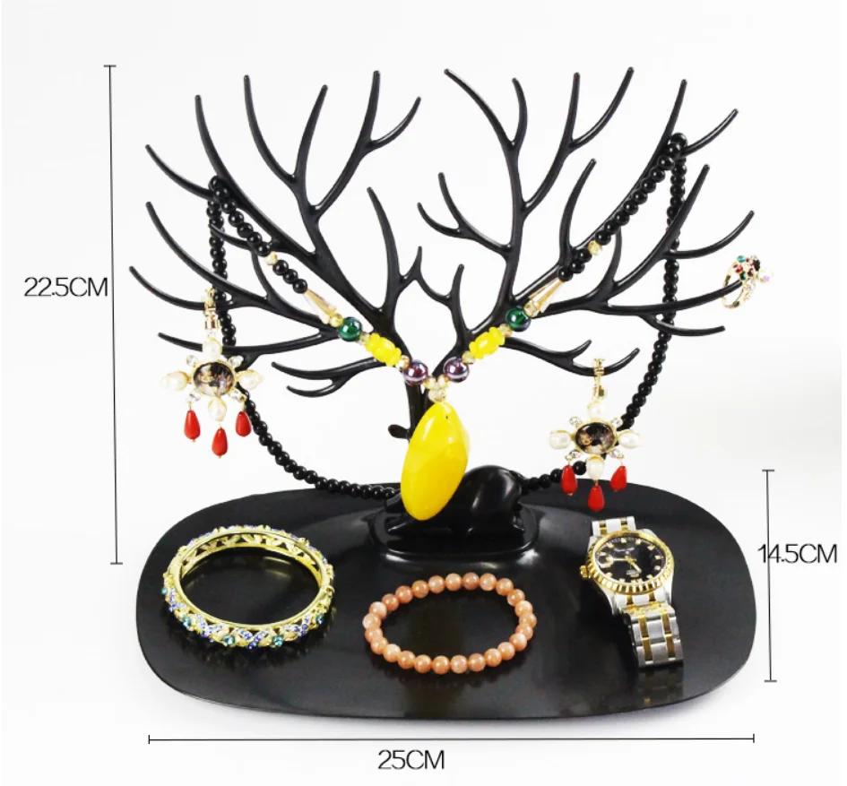 Plastic Makeup Organizer Antler Shaped Jewelry Box Organizer Ring Lipstick Rack Necklace DisplaCreative Cosmeticy Organizer