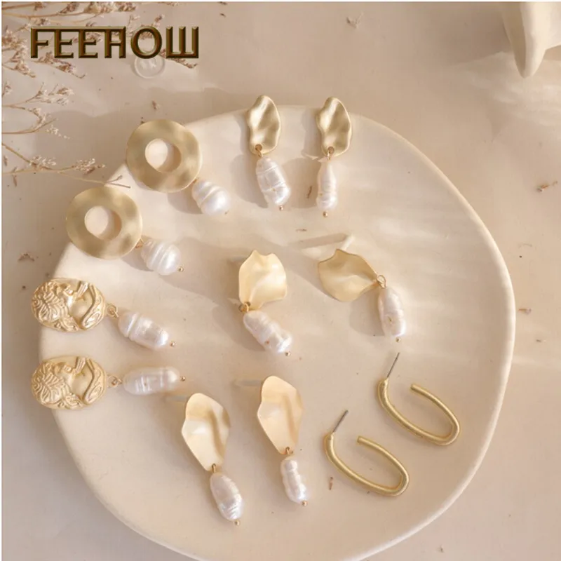 FEEHOW барокко винтажные матовые металлические золотые рельефные скульптуры