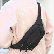 Мужская и женская простая сумка на плечо Повседневная нагрудная сумка поясная сумка Pochette мини ремень Оксфорд спортивные фитнес поясные сумки