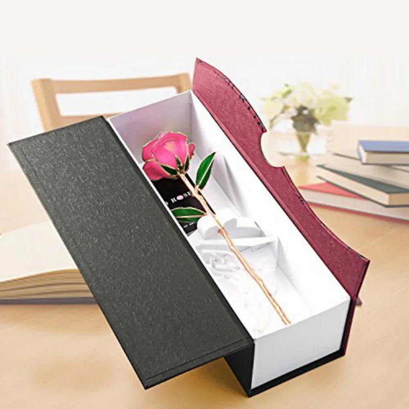 Вечерние сувениры 24k Eternity Rose с прозрачной подставкой для Луны в подарок