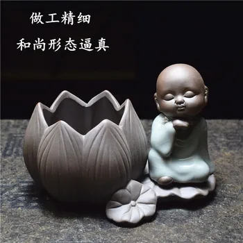 

Green radish vessel hydroponics plant container small monk creative vase bronze clover personality poreless pot indoor Hydroponics