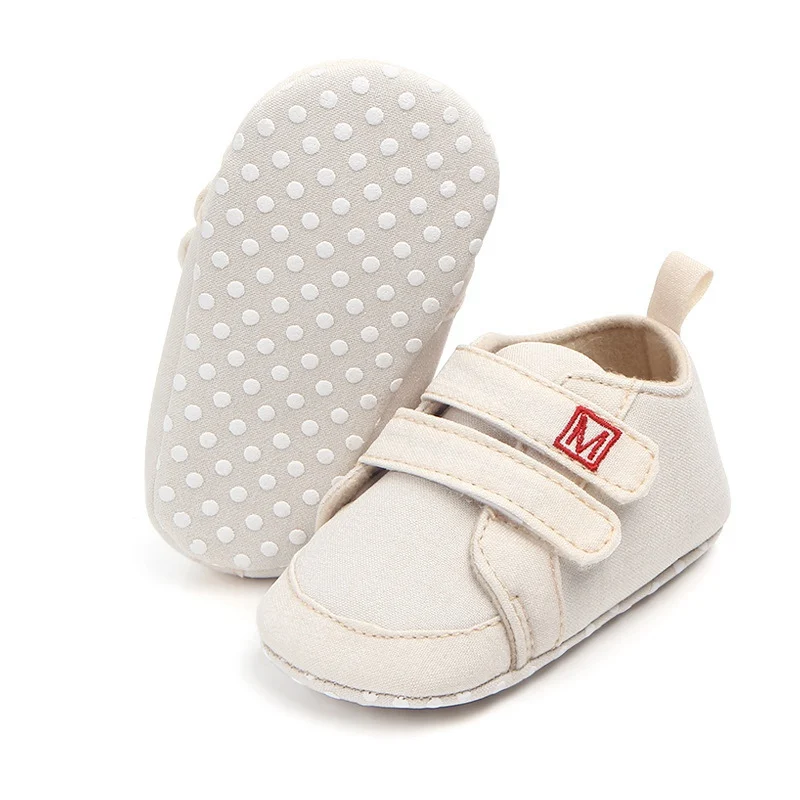  2020 Newborn Baby Boy Shoes First Walkers Spring Autumn Baby Boy Soft Sole Shoes Infant Canvas Crib