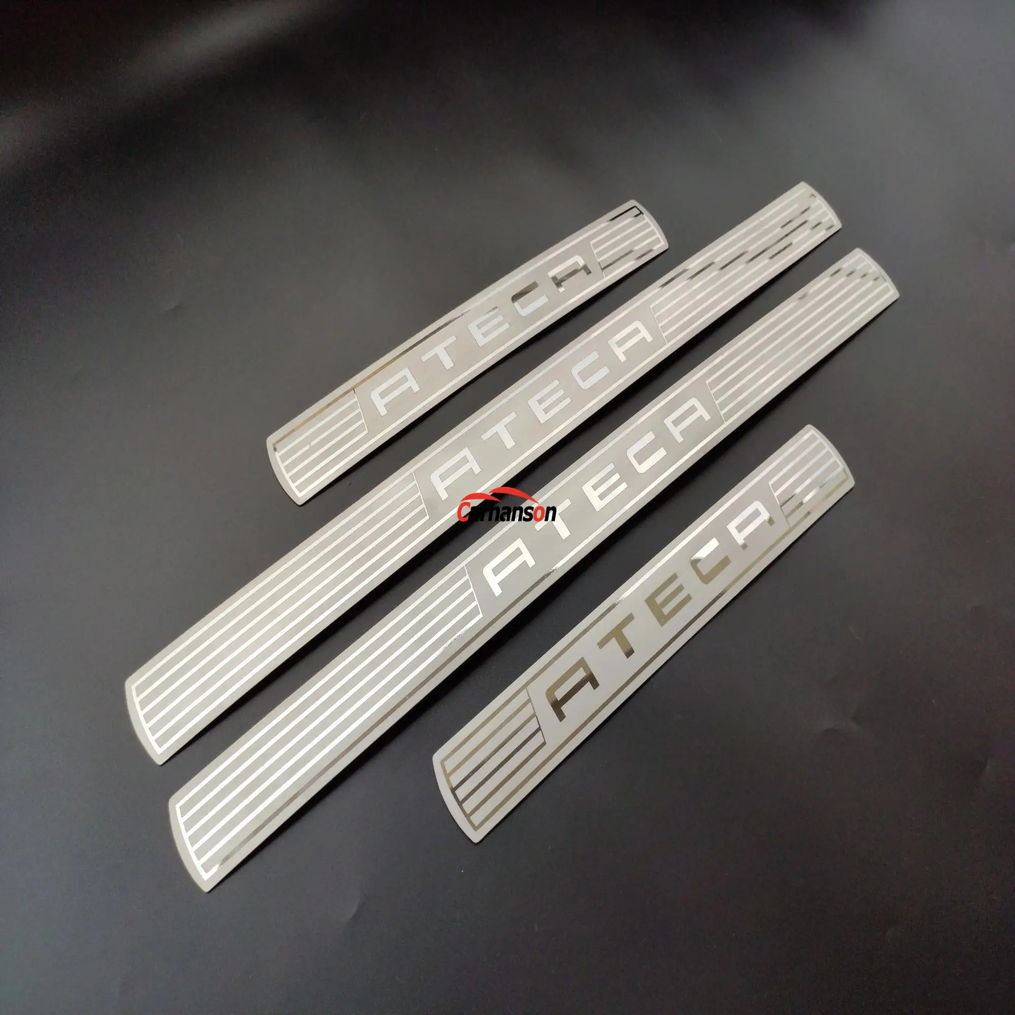 

Car Styling For Seat Ateca Accessories Xcellence FR Door Sill Protector Scuff Plate Auto Sticker stainless steel 2016 2017 2019