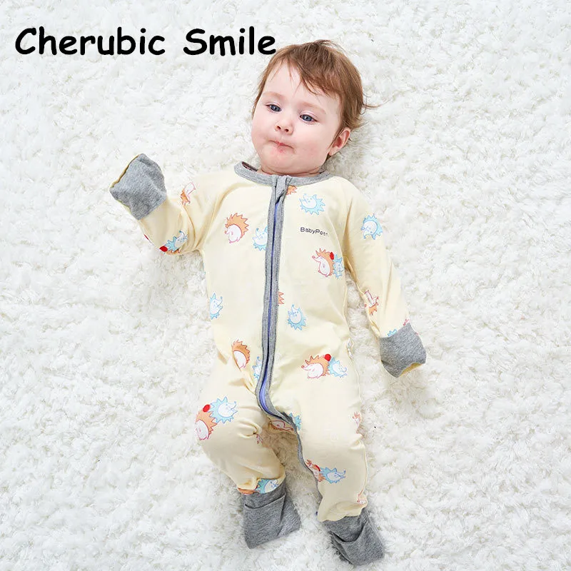 

Long-Sleeved Baby Infant Cartoon Bodysuit For Boys Girls Jumpsuits Clothing Lovely Hedgehog Print Newborn Clothes