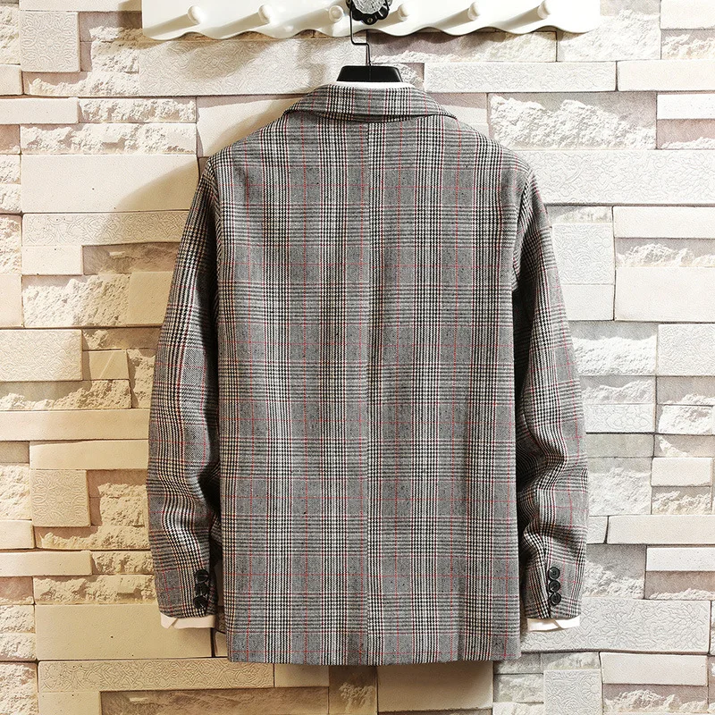 Spring Summer Thin Men's Leisure Suit Loose Japanese Style Pure Color Outerwear Youth Fashion Suit Casual Clothes